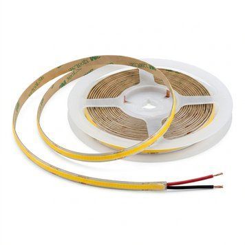 SHINE Taśma COB, 60W, IP20, 8mm, rolka 5m, 12V \ biała studen&aacute; 0059424 фото