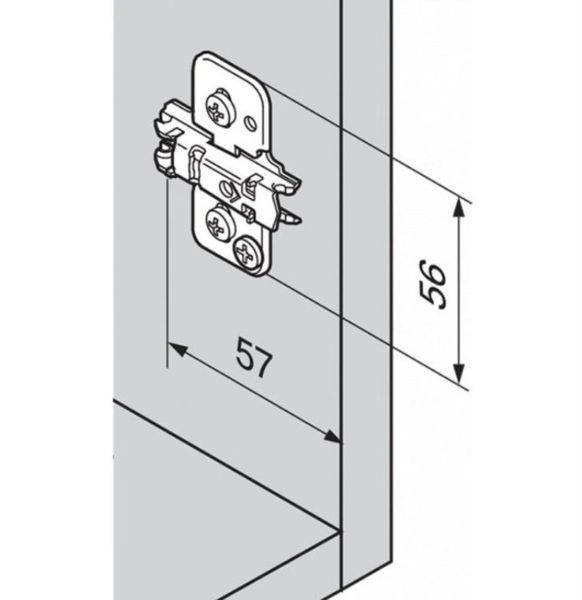 BLUM 174H7100E podložka kr&iacute;žov&aacute;, excenter, Expando 8,5mm Onyx 0039074 фото