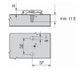 BLUM 174H7100E podložka kr&iacute;žov&aacute;, excenter, Expando 8,5mm Onyx 0039074 фото 2