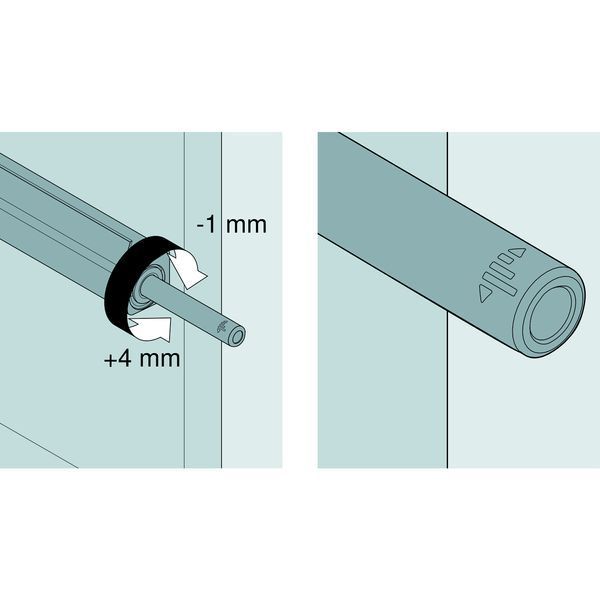 BLUM 956A1201 adapt&eacute;r priamy pre Tip-on dlh&yacute; 76mm, skrutka, karbon čierna CS 0039035 фото