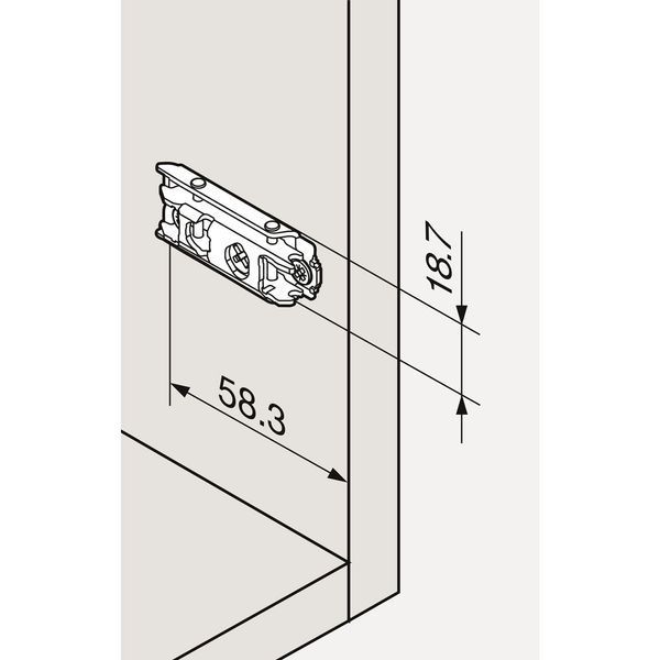 BLUM 175H3100 podl. Priama vrut 8,5mm oceľ 0039115 фото