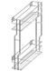 VARIANT MULTI Kosz boczny cargo mini 150 L-450 kov chr&oacute;m 0052645 фото 1