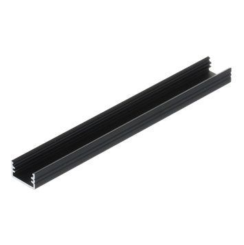 LED profil povrchov&aacute; mont&aacute;ž, max. &scaron;&iacute;rka 8 mm, 2 m, čierny 0055885 фото
