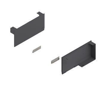 BLUM 22K8000 krytky HK top bez S-D tmavo kovovo &scaron;ed&eacute; 0039642 фото