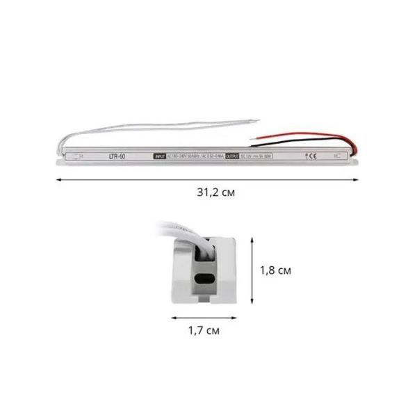 Nap&aacute;jac&iacute; zdroj OEM DC12 60W 5A LTR-60 stick 0058725 фото