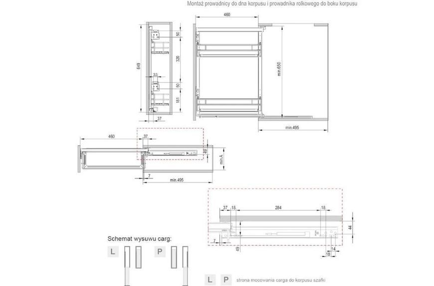 MAXIMA PURO R&aacute;m + ko&scaron;e Cargo maxi 400/6 1900&ndash;2100 mm, kov/drevo, čierny mat/dub. 0058033 фото