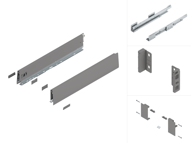 K-BLUM Merivobox M 500 mm, 40 kg, Indium &scaron;ed&aacute;, vn&uacute;torn&yacute; 0048861 фото