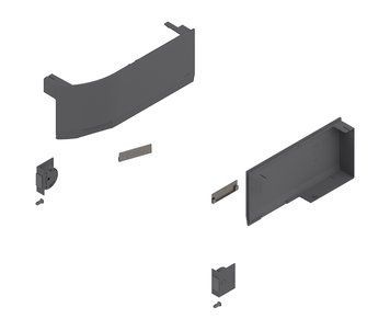 BLUM 23K8000 krytky HK top pre S-D tmavo kovov&eacute; &scaron;ed&eacute; 0039645 фото