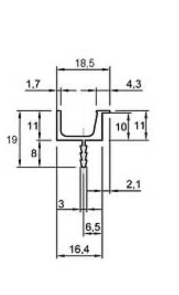 Profilov&aacute; &uacute;chytka Linken System Trend Piano II, 3 m, biela matn&aacute; 0058756 фото