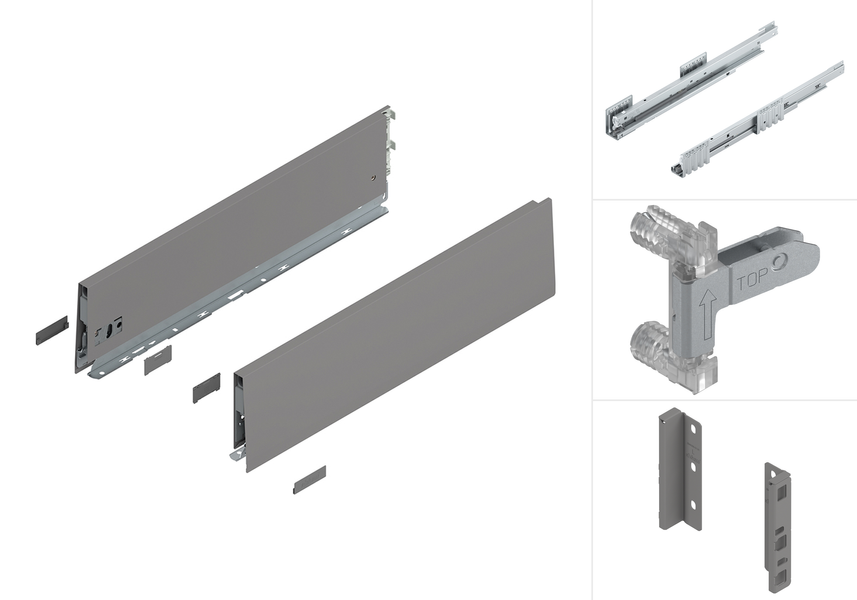K-BLUM Merivobox K 500 mm, 40 kg, Indium &scaron;ed&aacute;, Inserta 0049024 фото