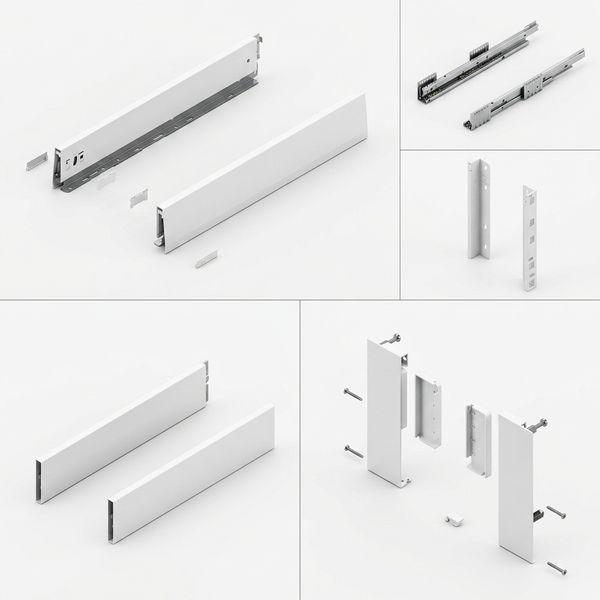 K-BLUM Merivobox E Boxcap 500 mm, 40 kg, biela, vn&uacute;torn&aacute;, reling 0048872 фото